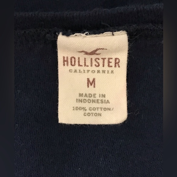Hollister Navy Blue Round Neck Blouse Huntington California Medium 8- 10
Stretch - Picture 16 of 16